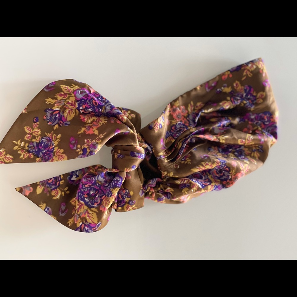 I Love H81 boho silky head scarf